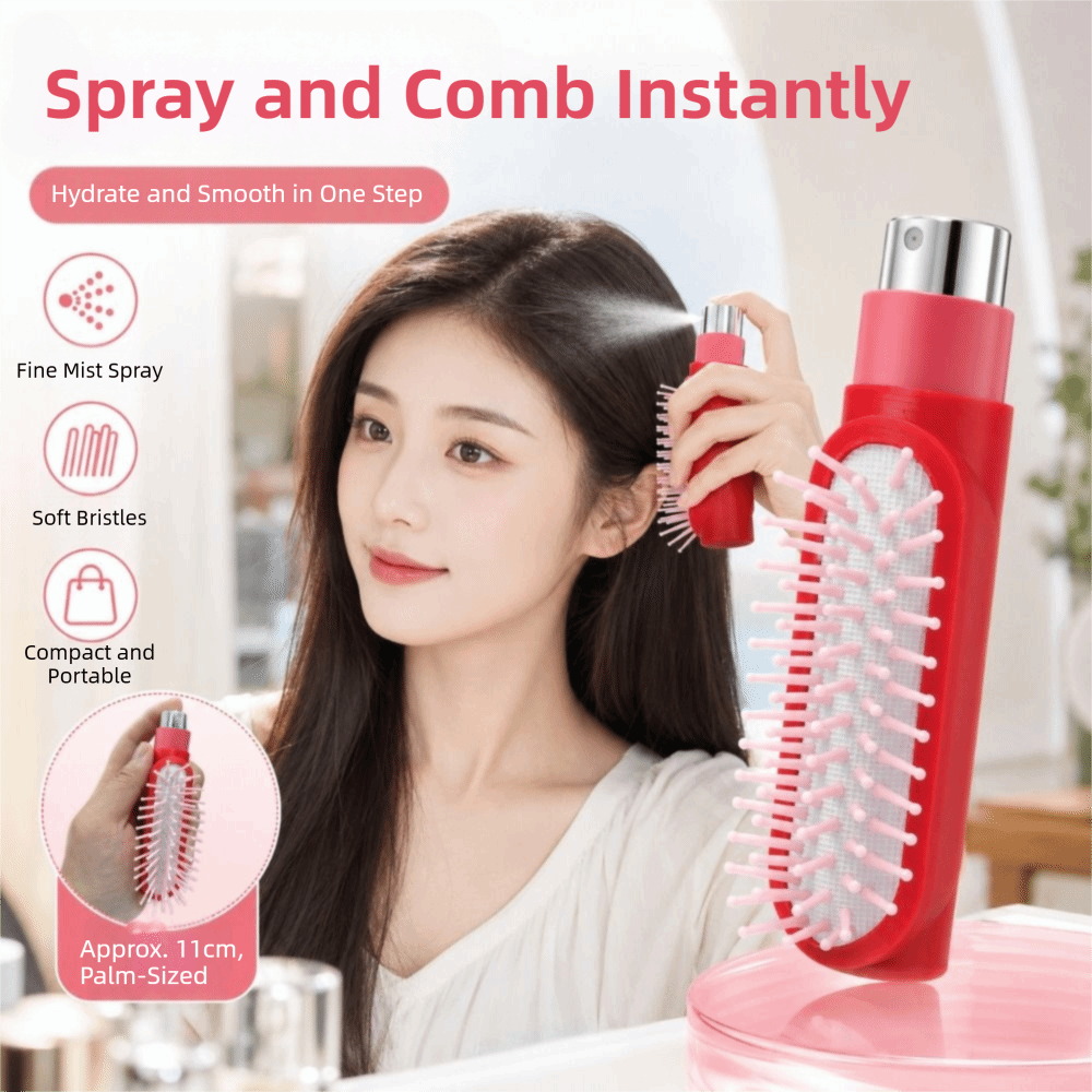 Refillable Spray Massage Comb  - Hair Spray Color ulasan dan harga