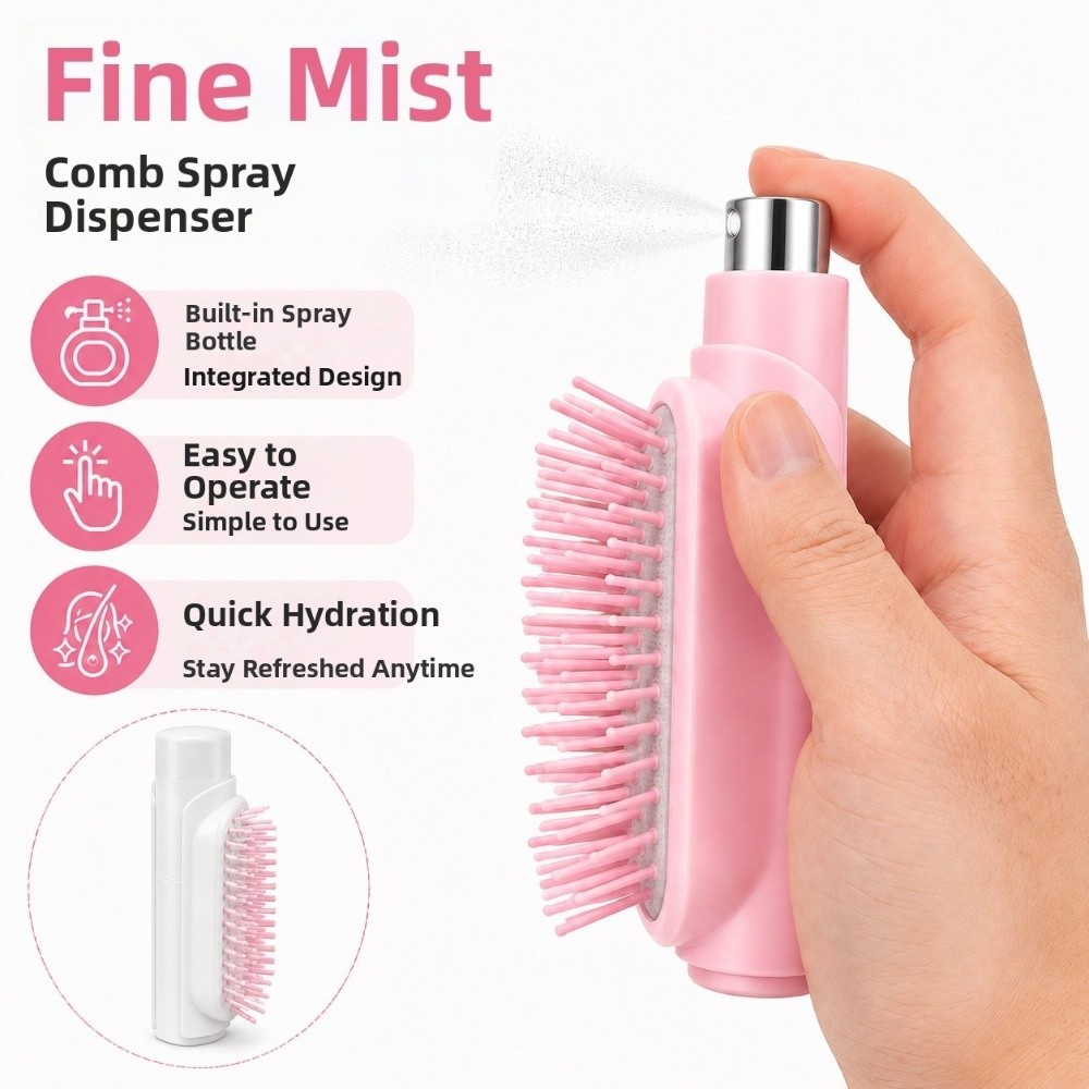 Refillable Spray Massage Comb  - Hair Spray Color ulasan dan harga